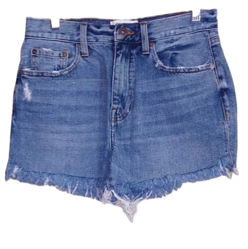 Pistola Distressed Ladies Cut Off  Shorts Size 27 Belt Loops
